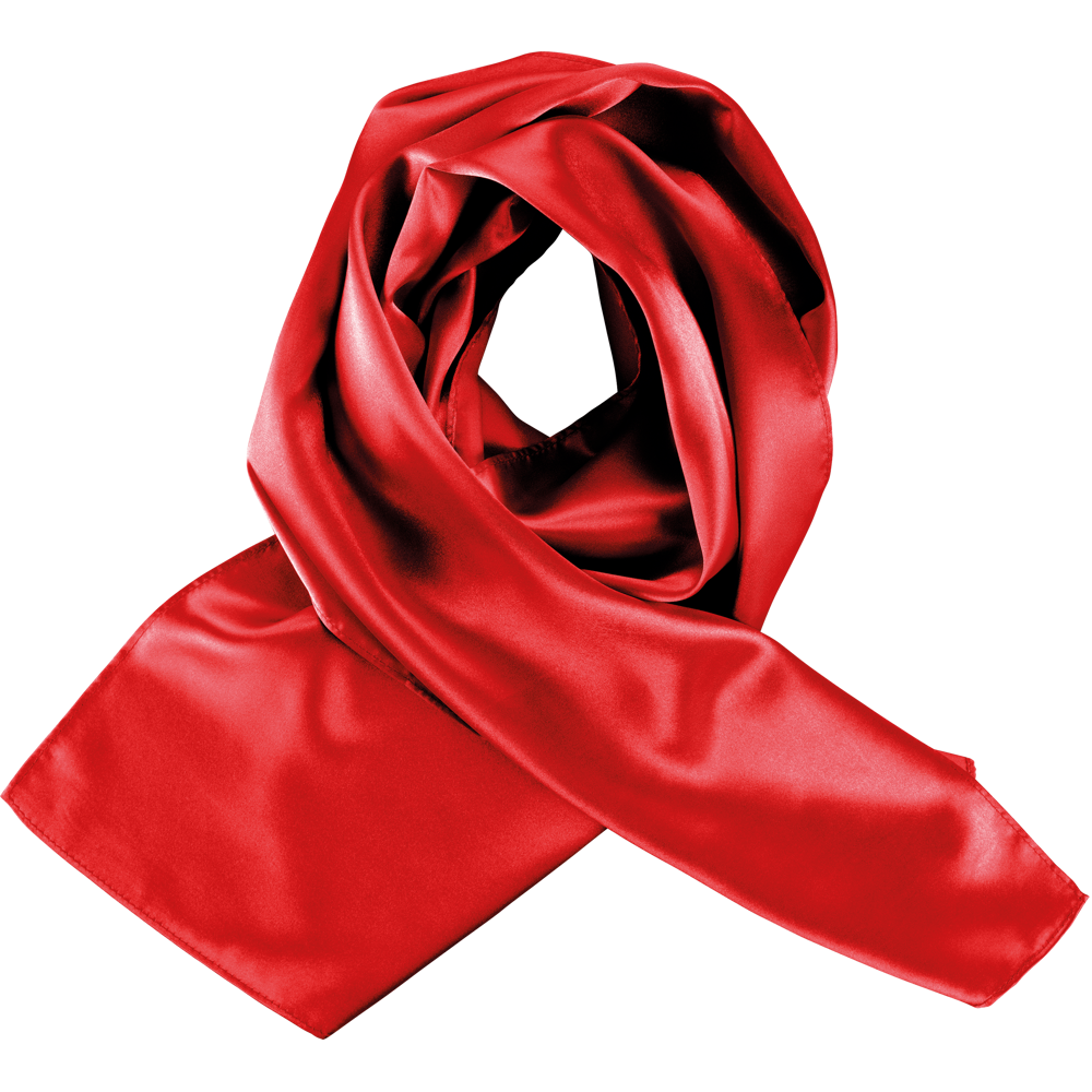 K861 - Satijnen sjaal - RED