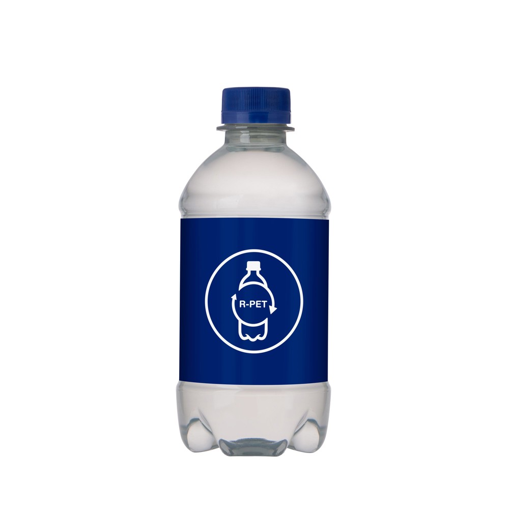 Bronwater 330 ml met draaidop - Transparant/Blauw