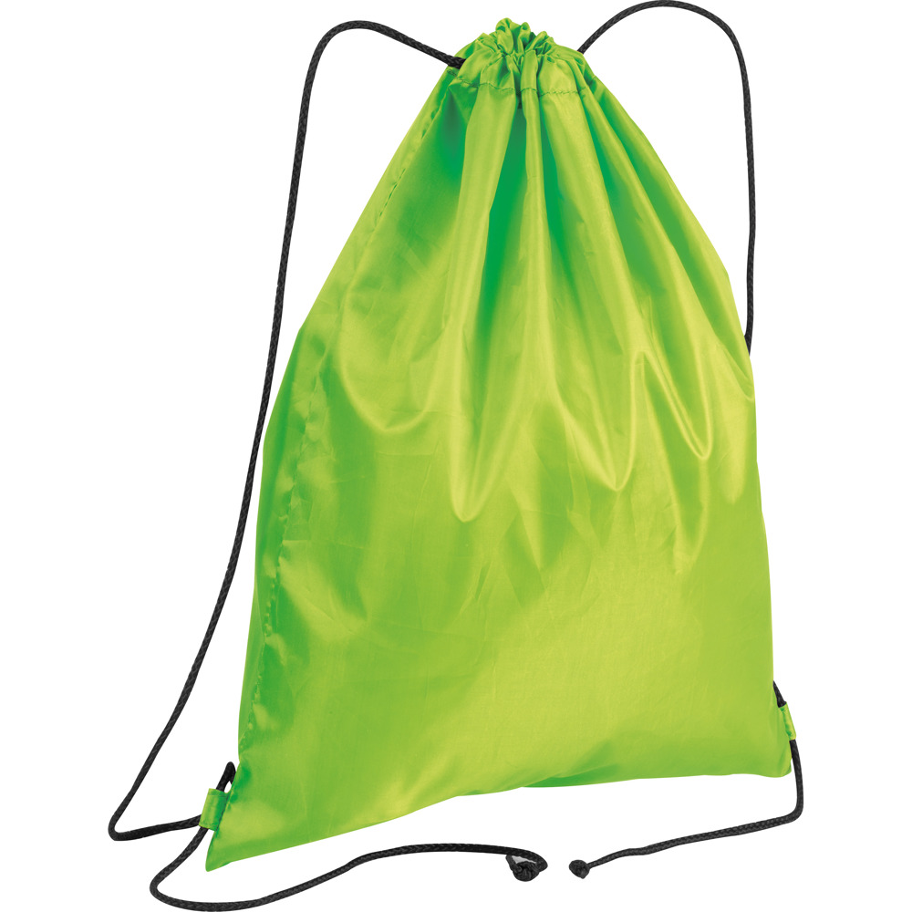 Gym bag van polyester - appelgroen