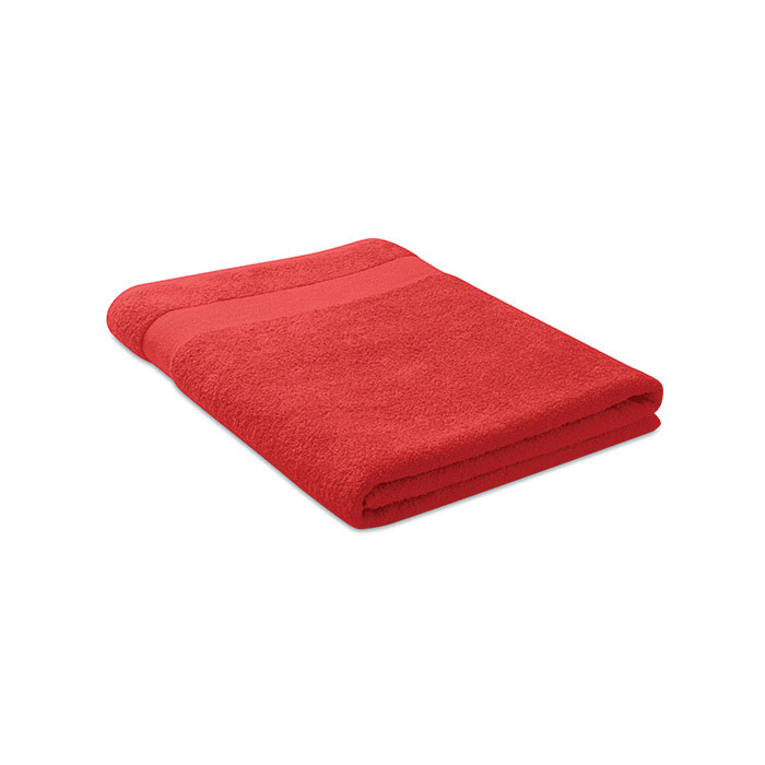MERRY - Handdoek organisch 180x100 - Rood