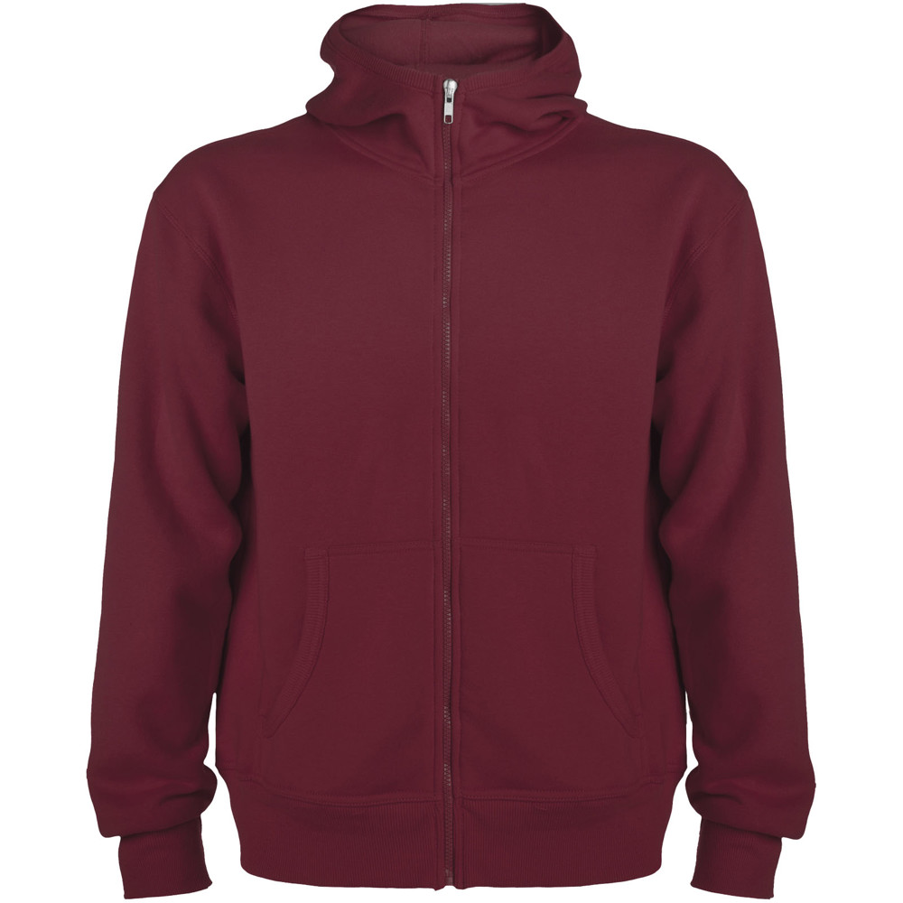 Montblanc 280 g/m² unisex hoodie met volledige rits - Granaat