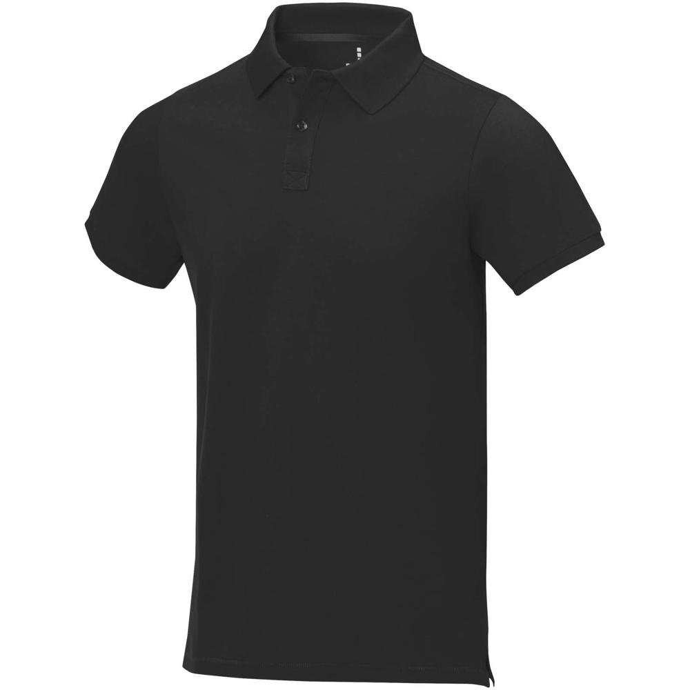 Calgary 200 g/m² herenpolo met korte mouwen - Zwart