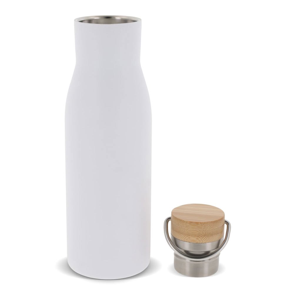 Thermo fles met bamboe deksel 500ml