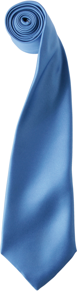 PR750 - Satijnen stropdas - Mid Blue