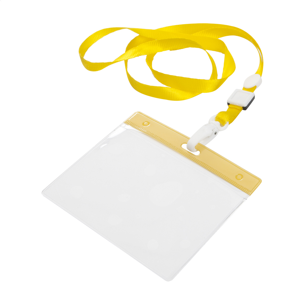 Ballek - lanyard - geel/transparant