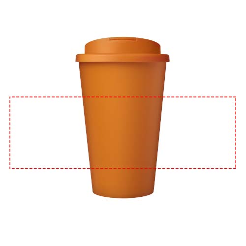 Americano® Eco 350 ml gerecyclede beker met spill-proof deksel