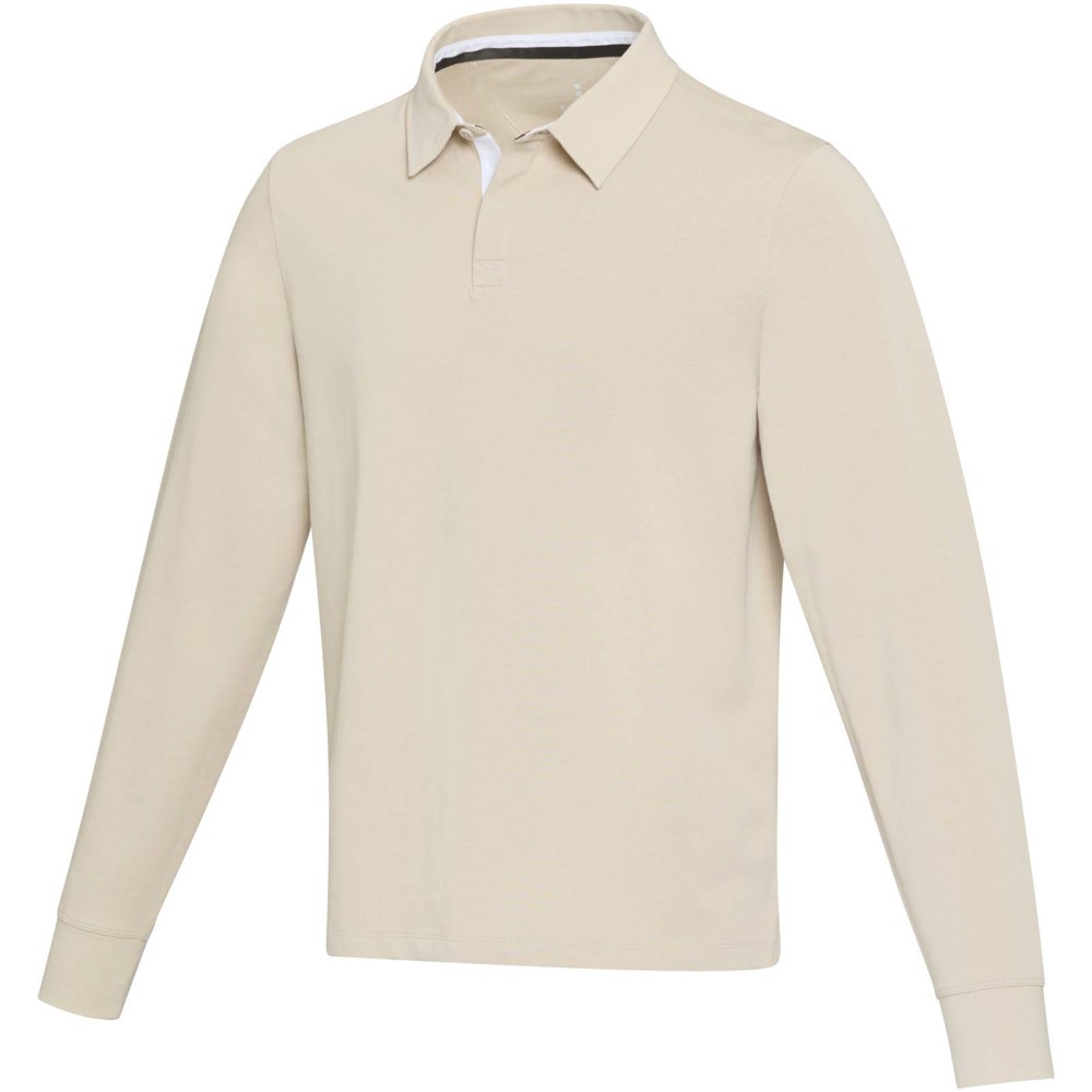 Clyde unisex organic rugbypolo sweatshirt - Havermout