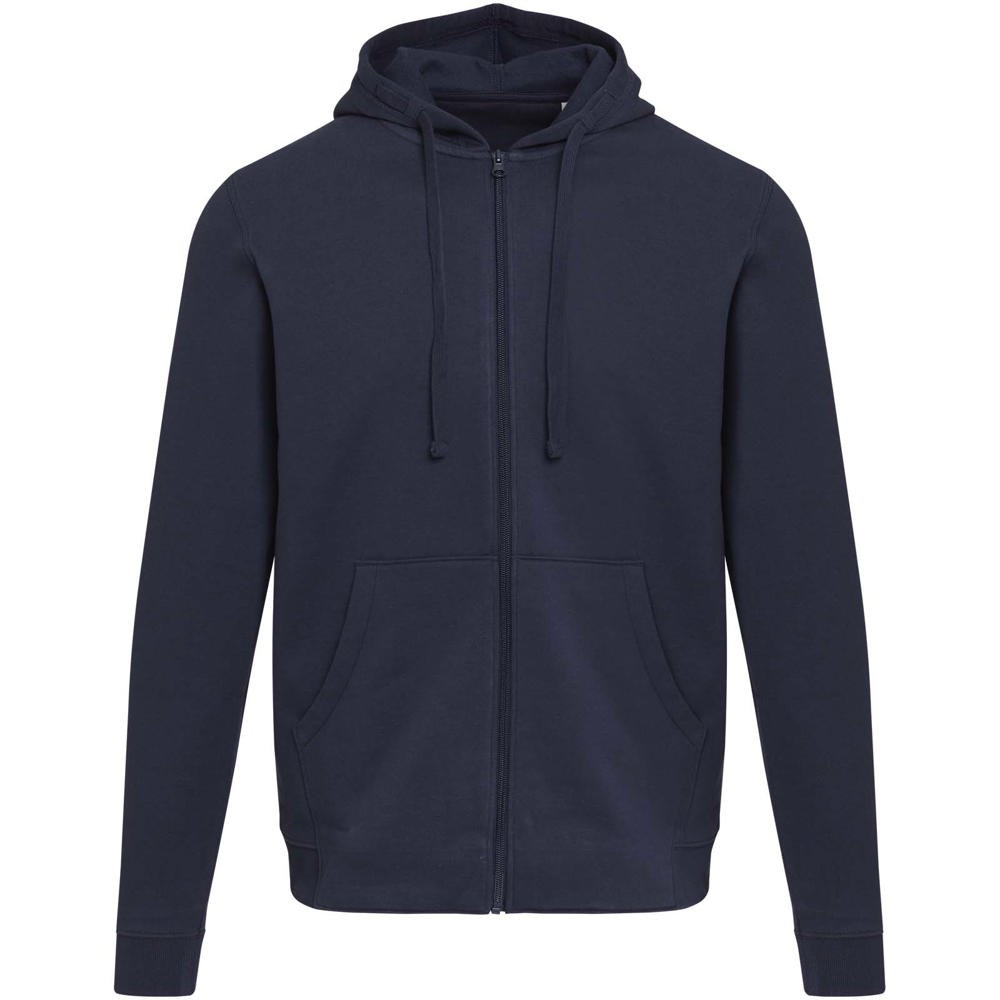 Jasper 280 g/m² unisex full-zip hoodie van OCS gerecycled organisch katoen