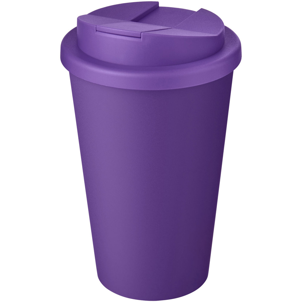 Americano® Eco 350 ml gerecyclede beker met spill-proof deksel - Paars