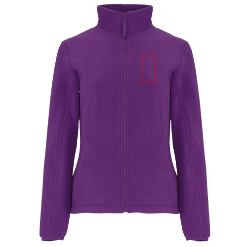 Artic fleece damesjack met volledige rits