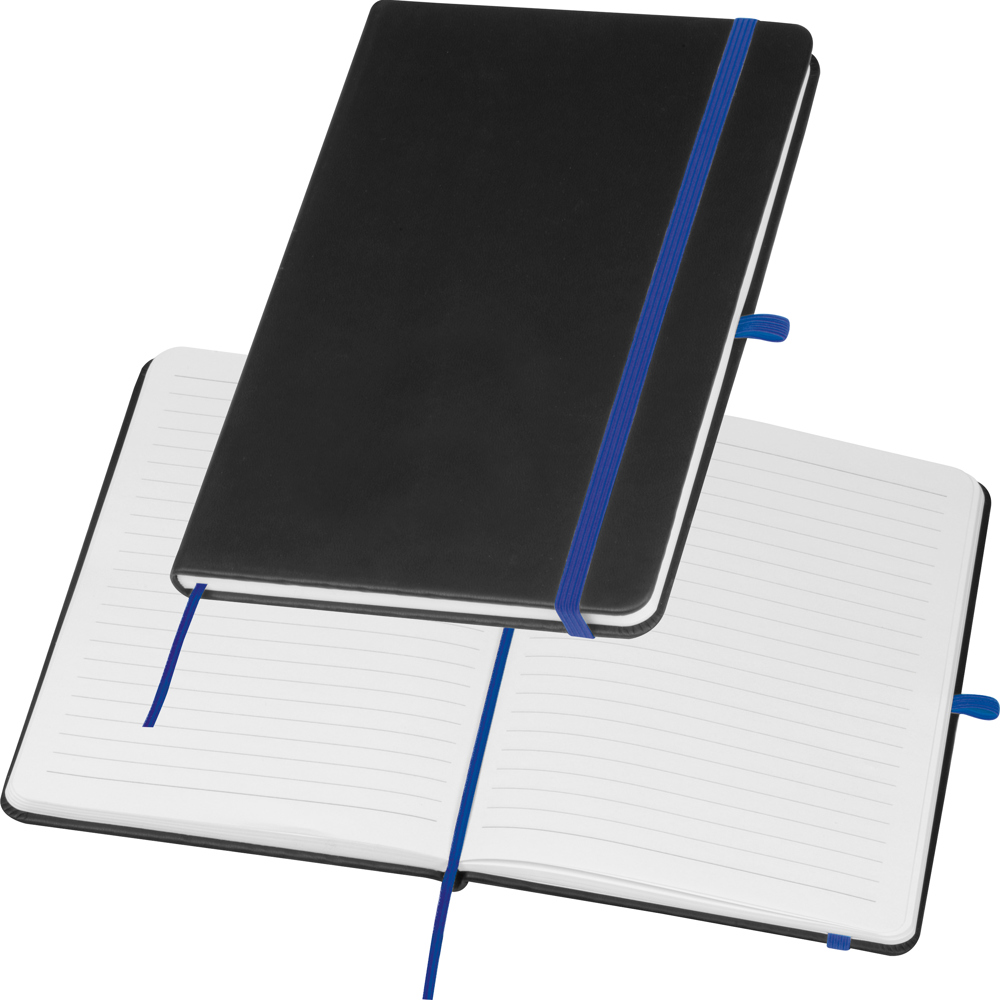 A5 Notitieboekje met gekleurde gravure - blauw
