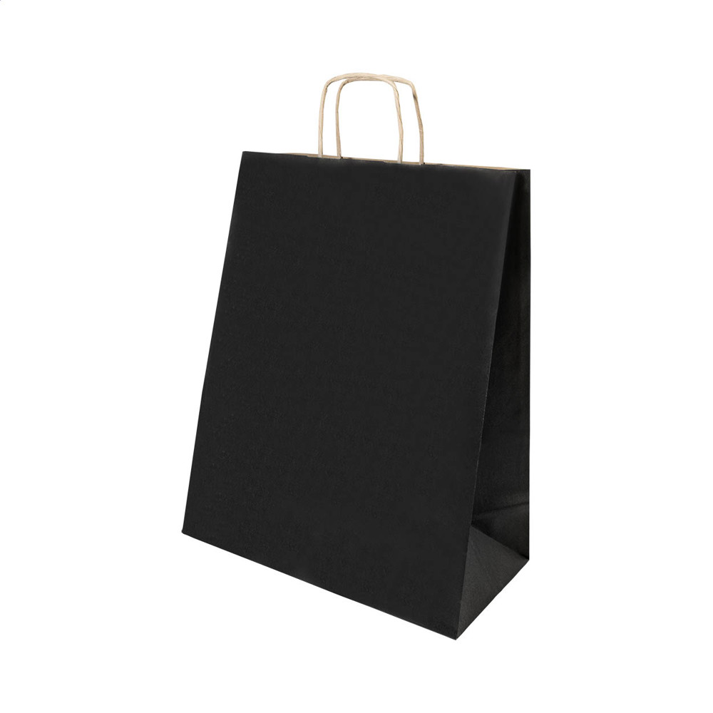 Papbag S - papieren geschenktas, klein - Zwart