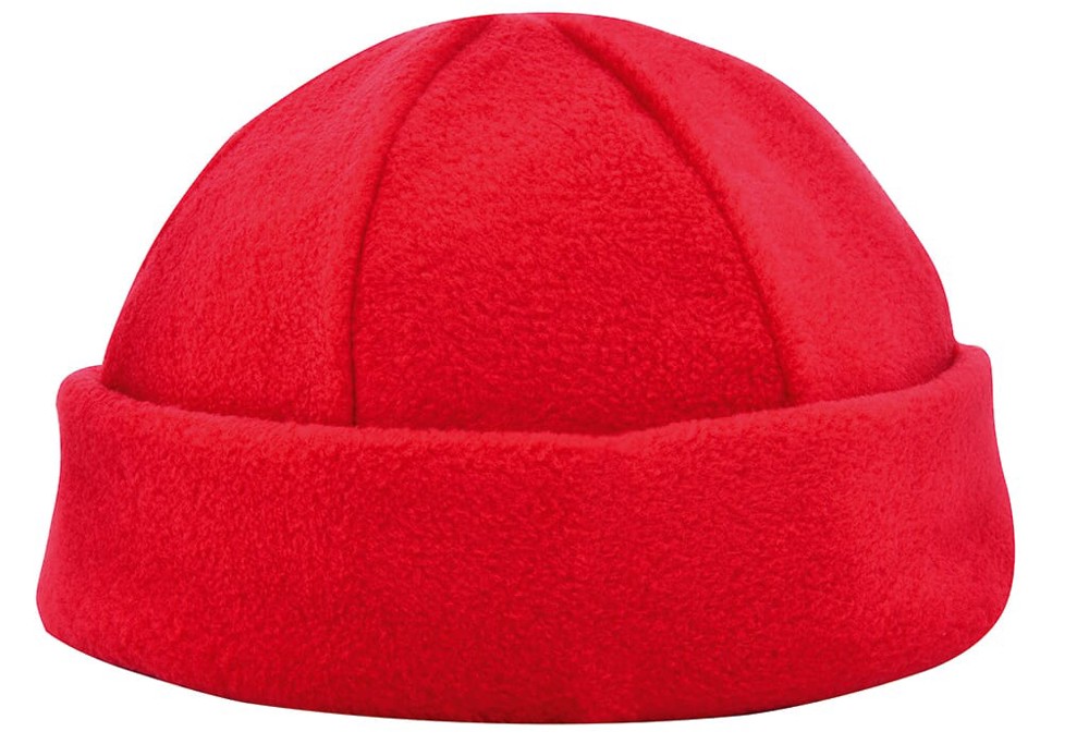 Nilton's Fleece muts 6 panelen - Rood (PMS 199c) / Rood