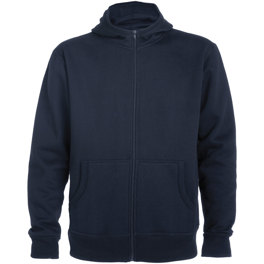 Montblanc 280 g/m² unisex hoodie met volledige rits - Marineblauw