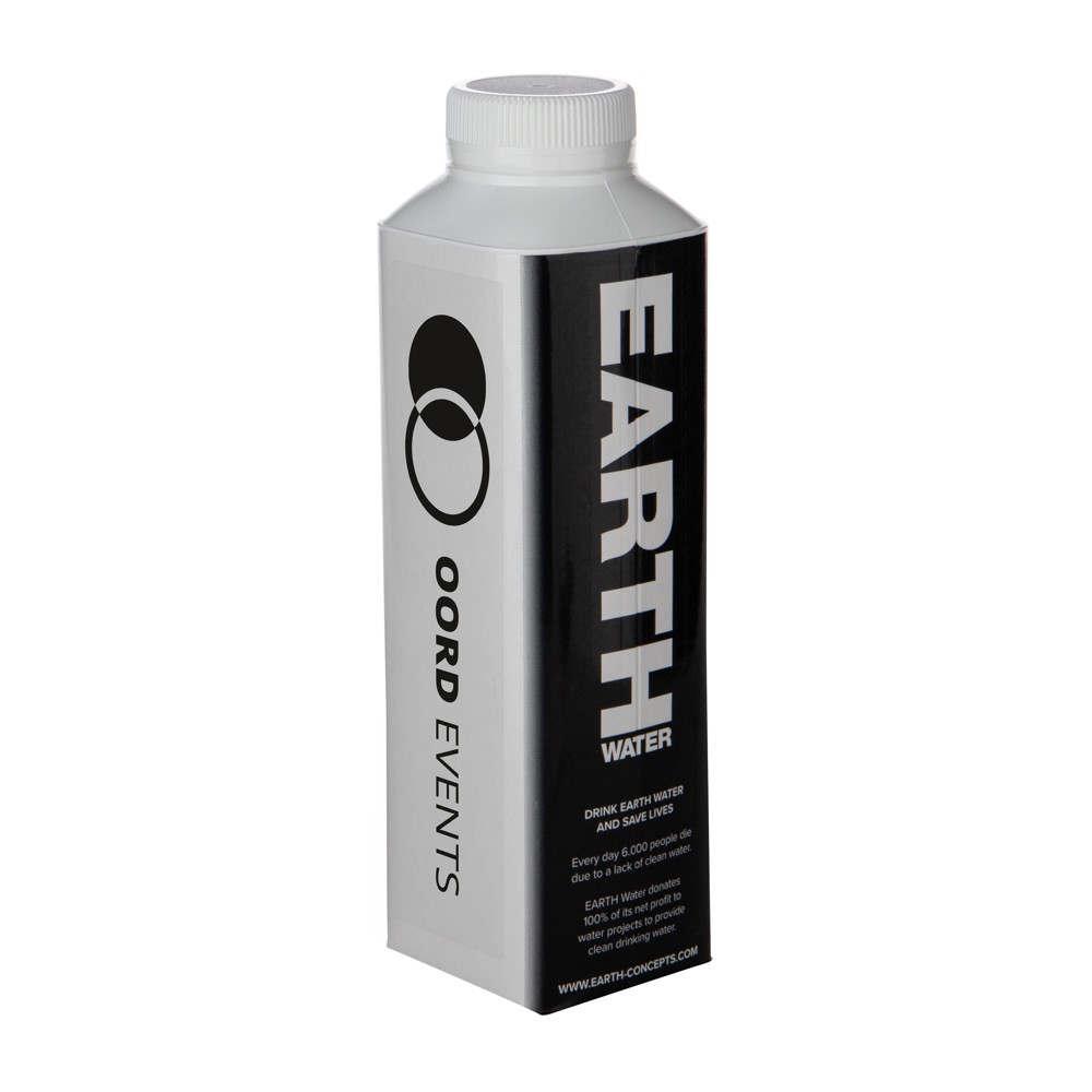 EARTH Water Tetra Pak 500 ml - Zwart