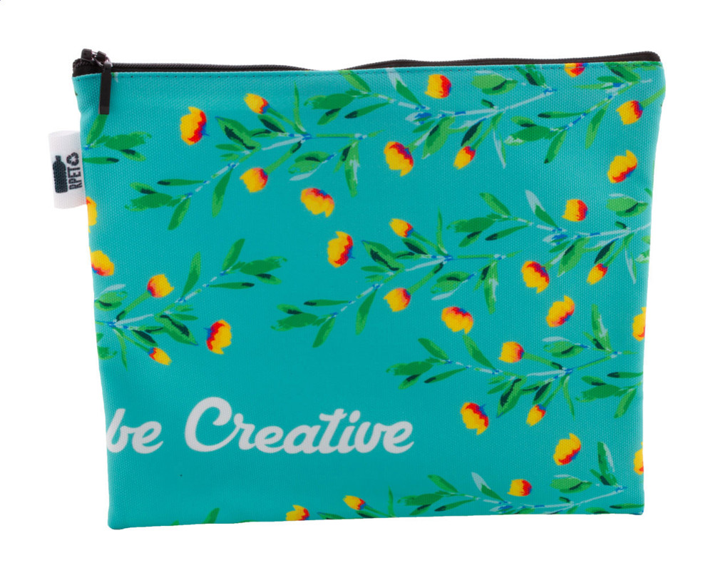 CreaBeauty L RPET - custom made make-up tas - zwart/wit