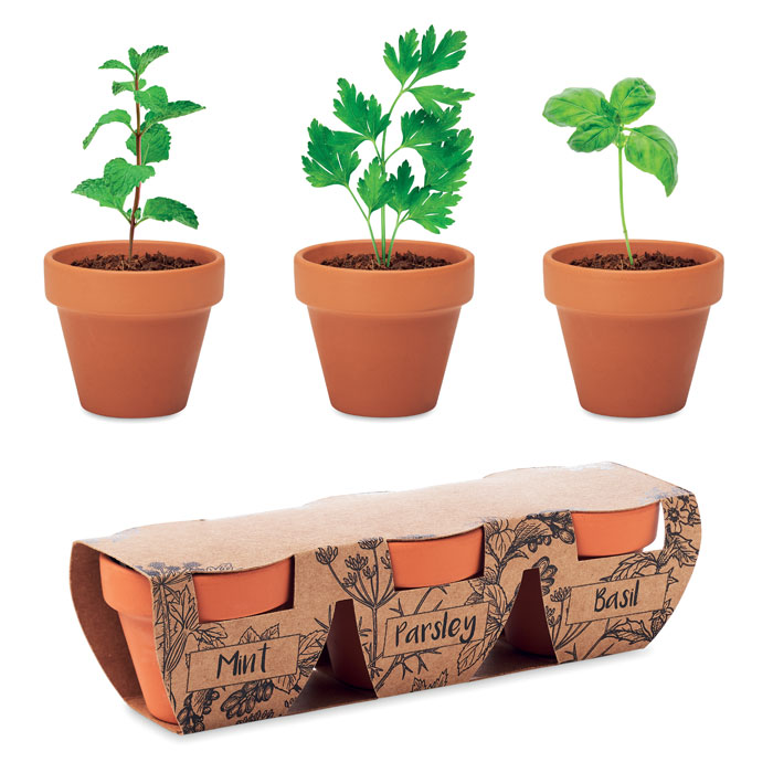 FLOWERPOT - Kruidenpotjes set van 3