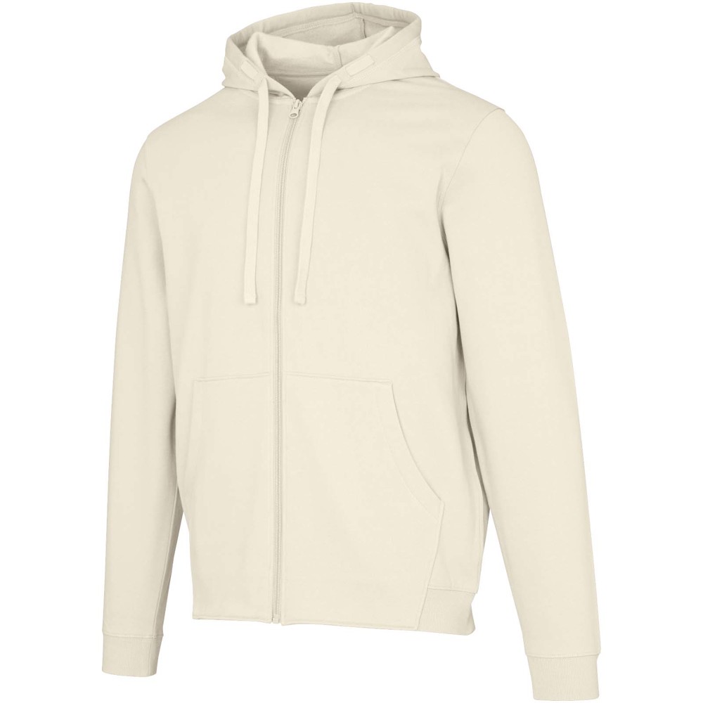 Jasper 280 g/m² unisex full-zip hoodie van OCS gerecycled organisch katoen - Zandsteen