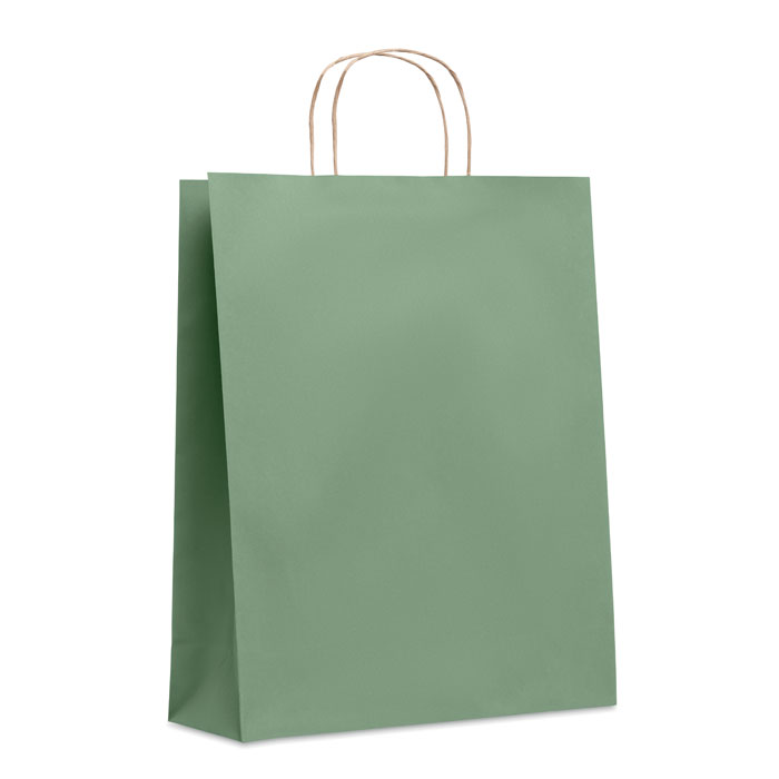 PAPER TONE L - Grote papieren geschenktas - groen