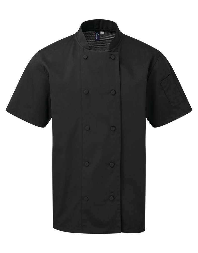 PR902 - Coolchecker® koksjas met korte mouwen