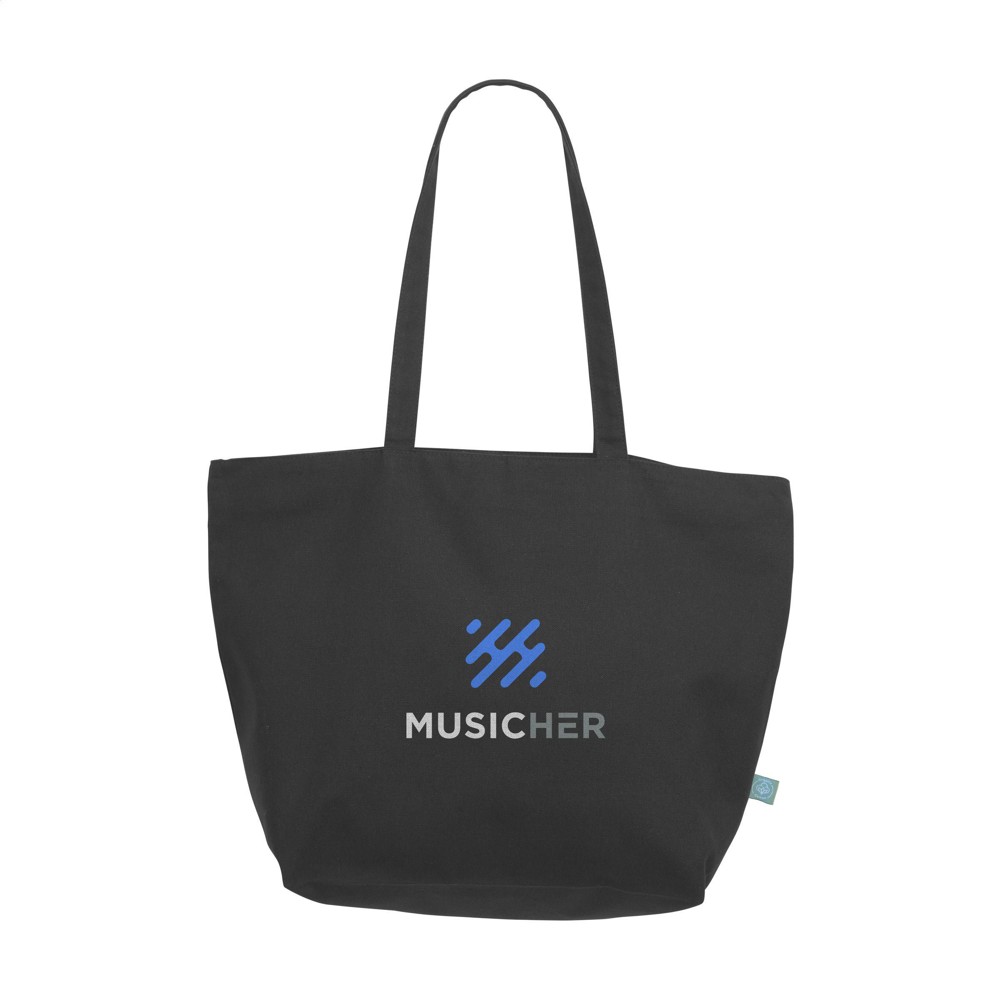 Organic Canvas Pro Shopper (320 g/m²) tas - Zwart