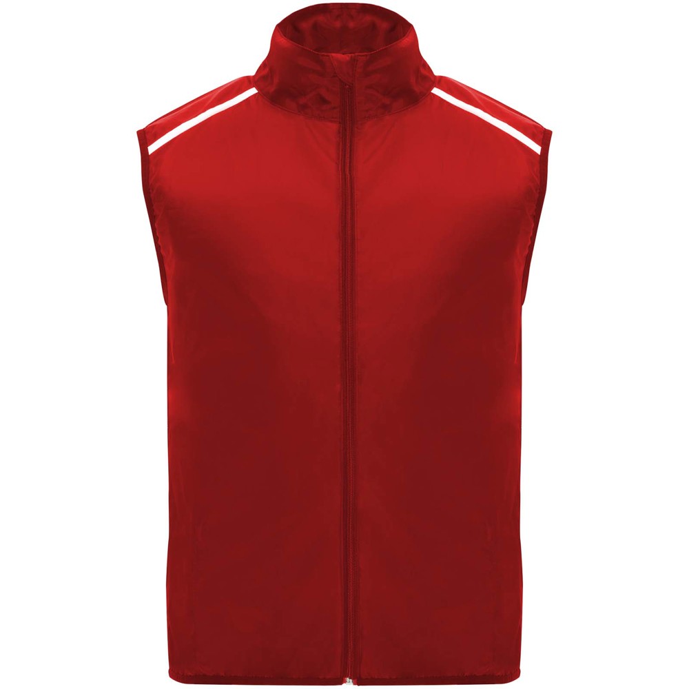 Jannu lichte unisex hardloopbodywarmer - rood
