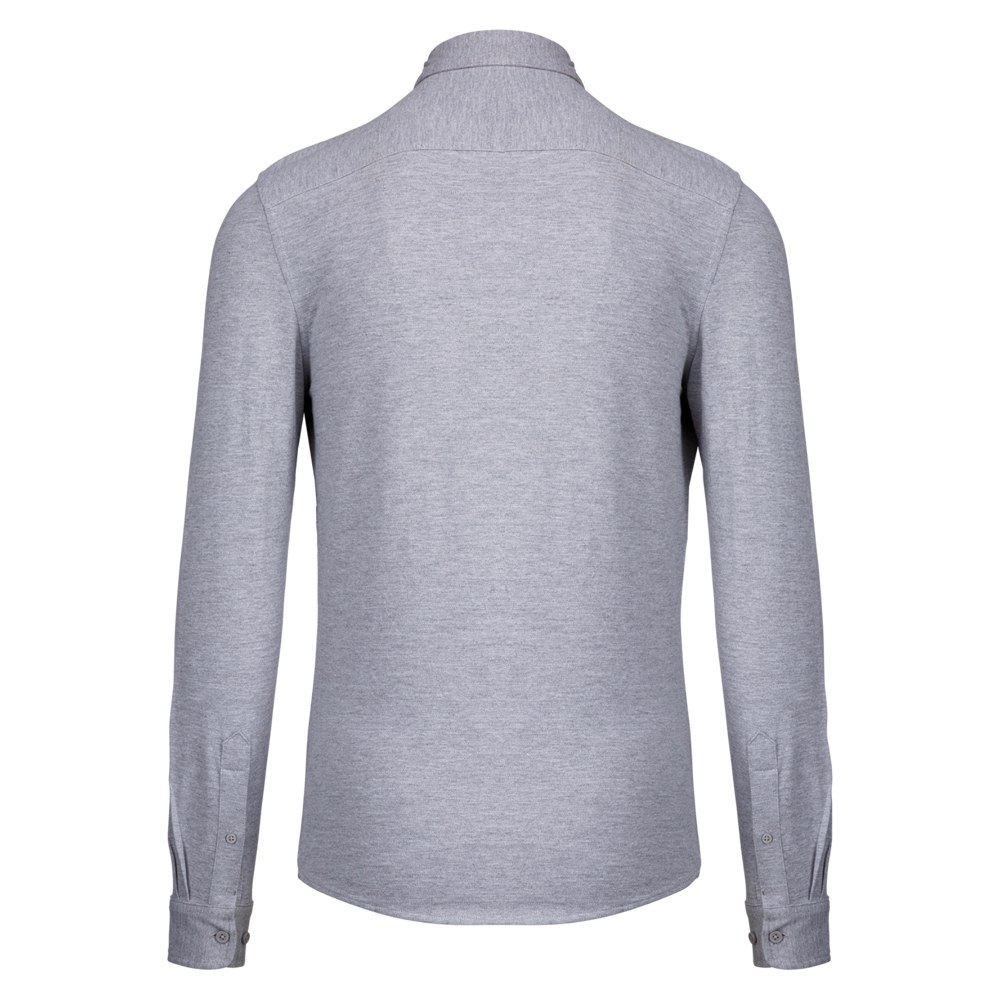 K508 - Piqué overhemd lange mouwen