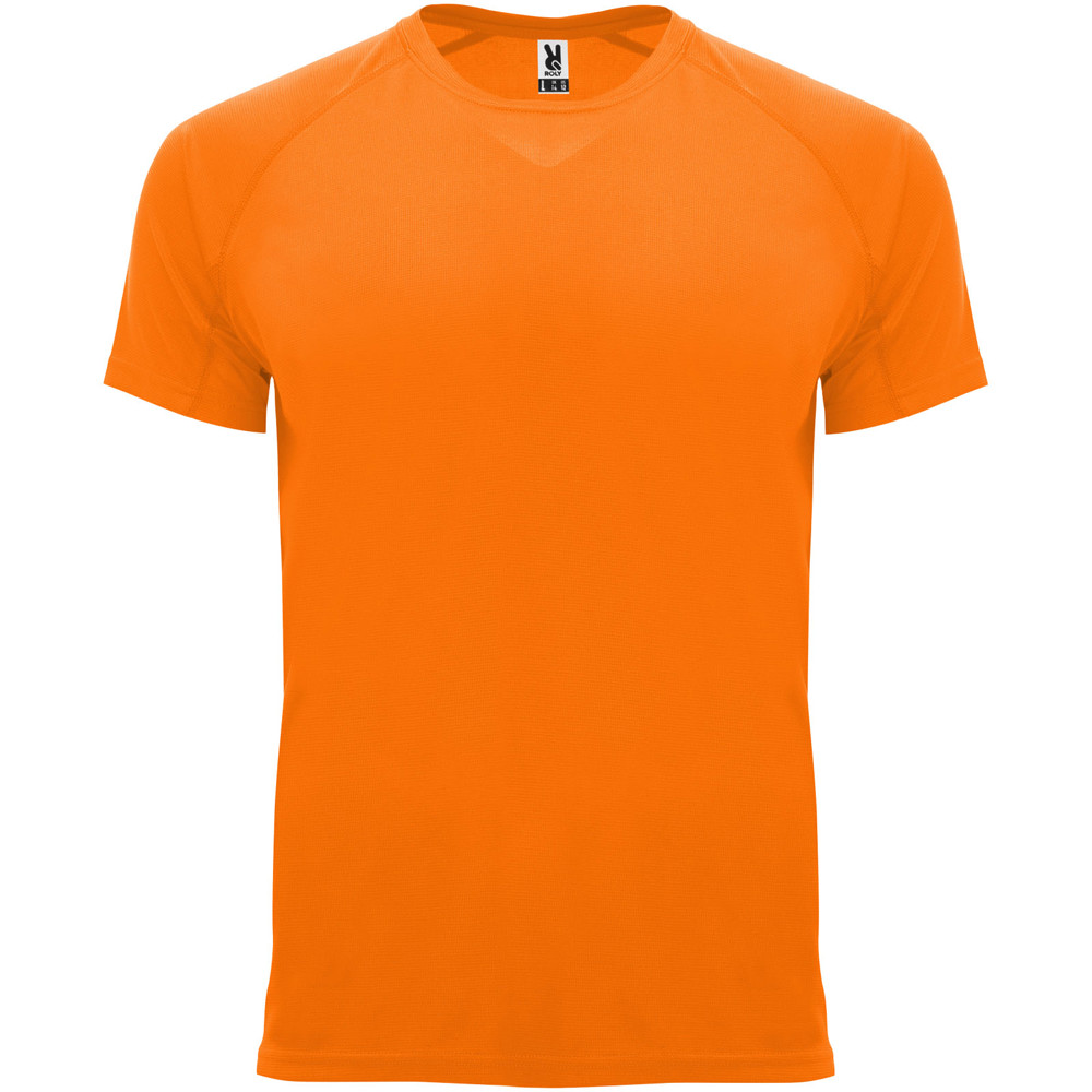 Bahrain 135 g/m² sportshirt met korte mouwen voor heren - Fluor oranje