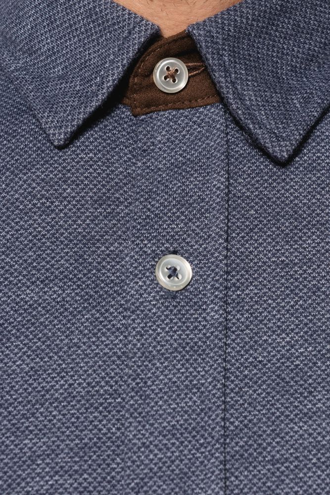K507 - Jacquard overhemd lange mouwen