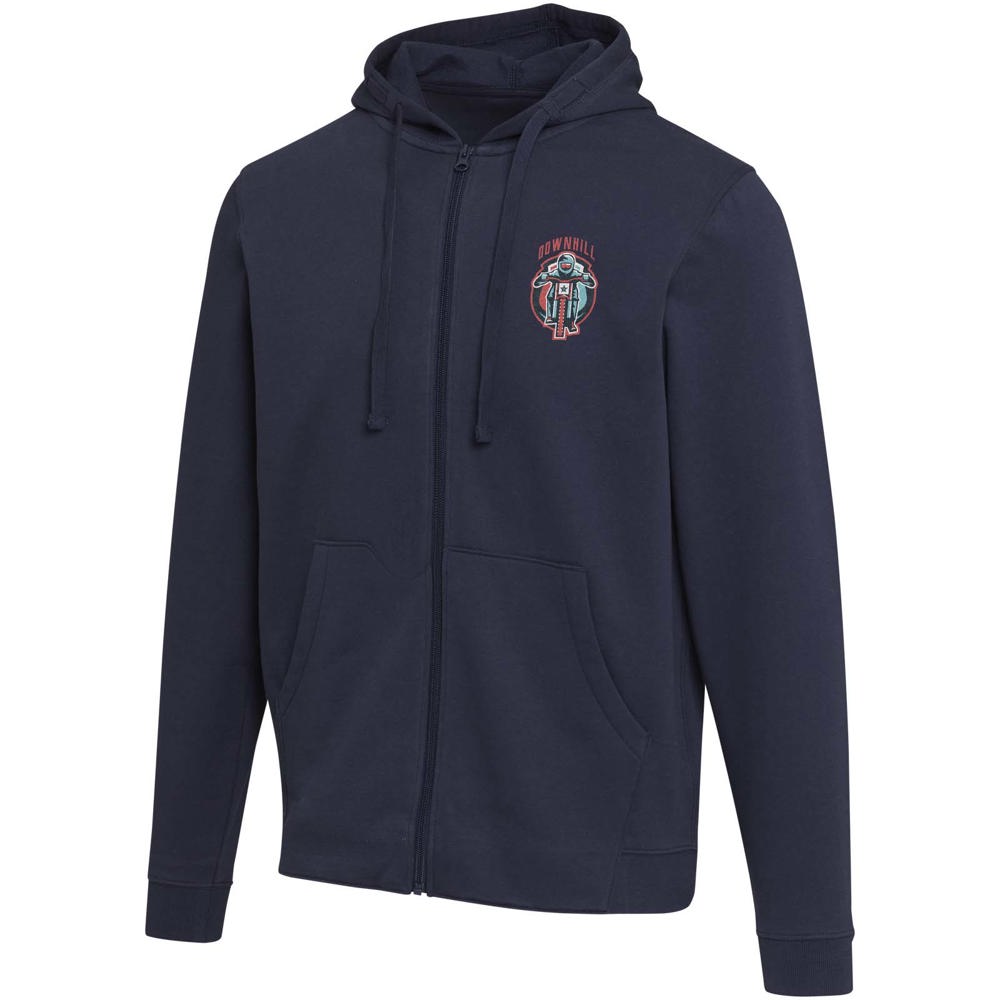 Jasper 280 g/m² unisex full-zip hoodie van OCS gerecycled organisch katoen