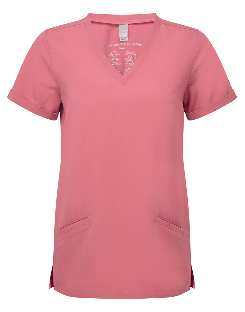 NN310 - Stretch tuniek met korte mouwen voor dames - Calm Pink