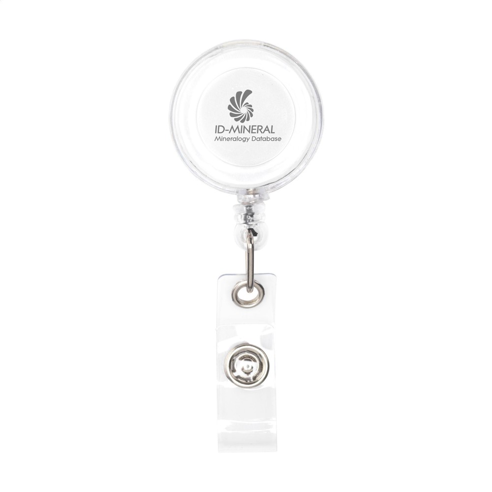 BadgeClip badgehouder - Transparant Wit