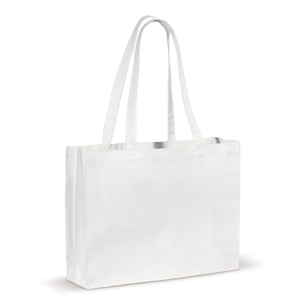 Schoudertas canvas OEKO-TEX® 270g/m² 45x10x33cm - wit