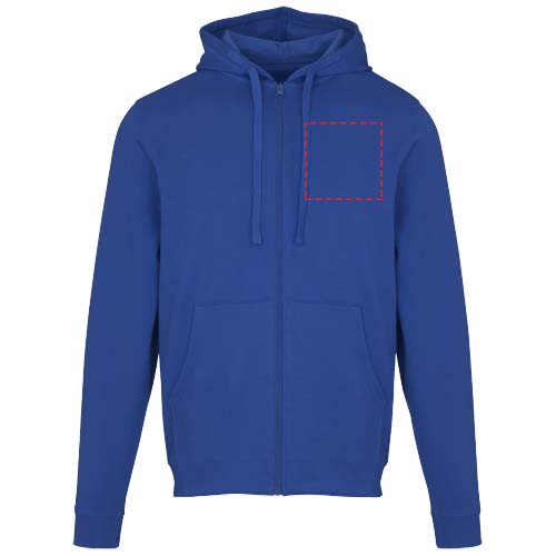 Jasper 280 g/m² unisex full-zip hoodie van OCS gerecycled organisch katoen