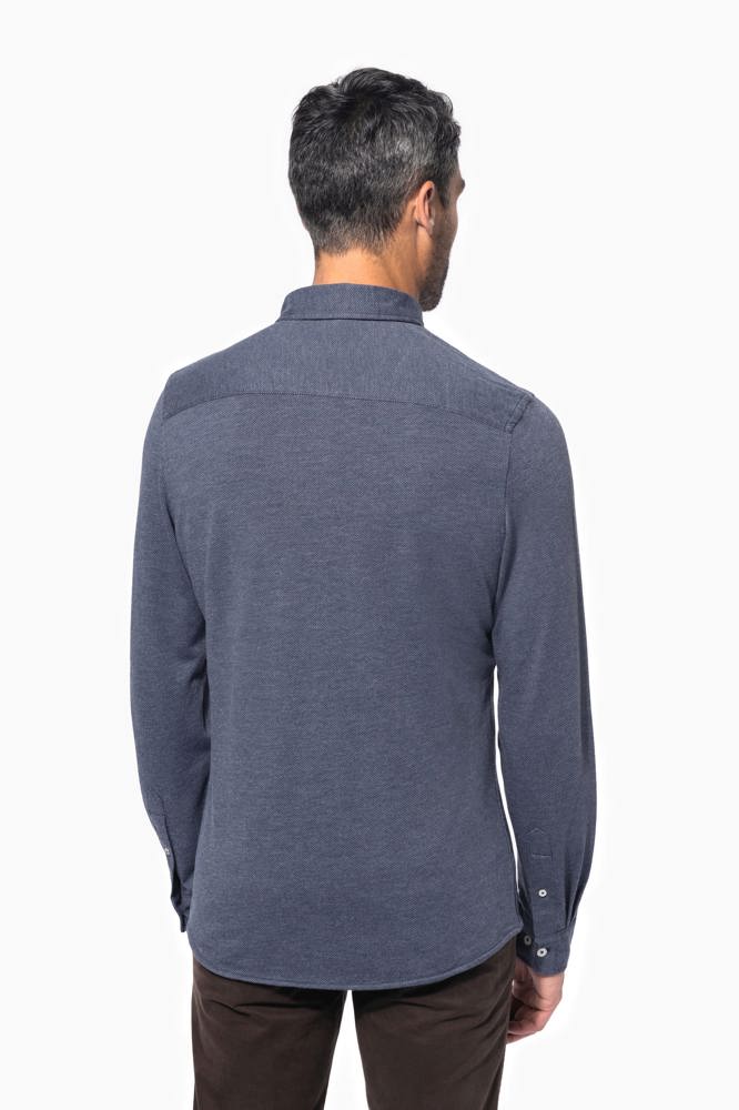 K507 - Jacquard overhemd lange mouwen