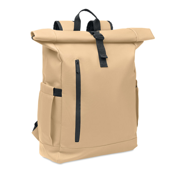 BANGKOK ROLL - Rolltop laptop rugzak 600D - khaki