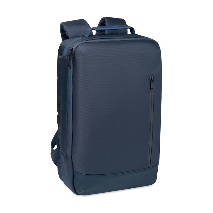 BOSTON - 15" laptop jacquard rugzak - blauw