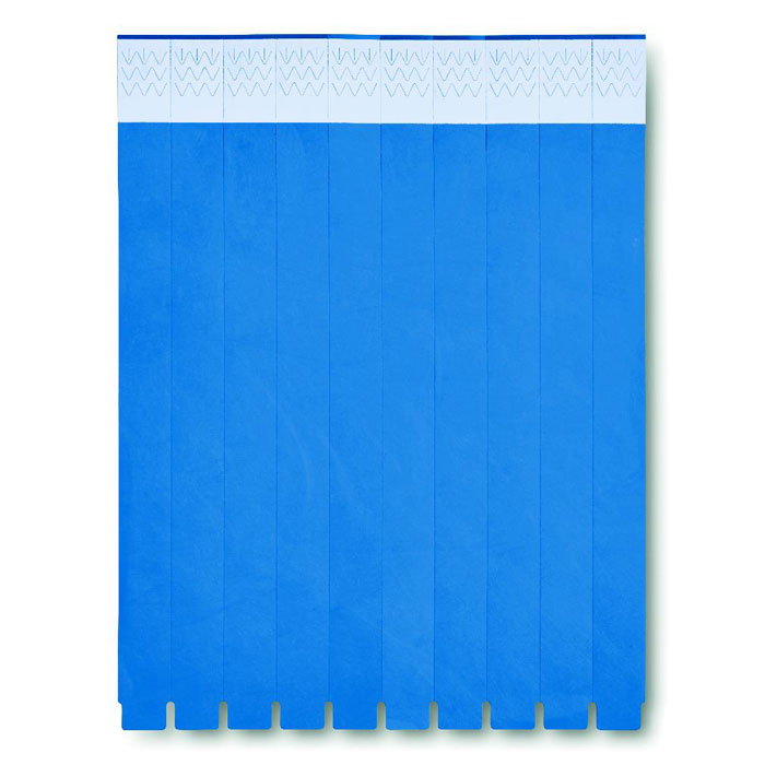 TYVEK - Èèn vel met 10 event armbandjes - Royal Blauw