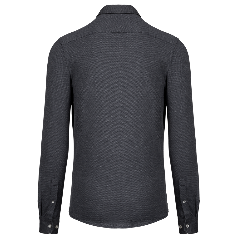 K507 - Jacquard overhemd lange mouwen