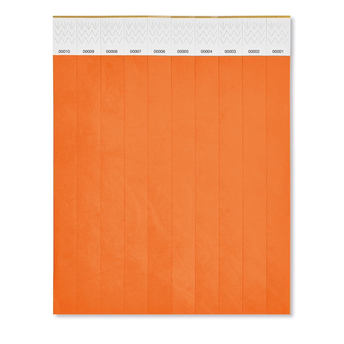  TYVEK - Èèn vel met 10 event armbandjes