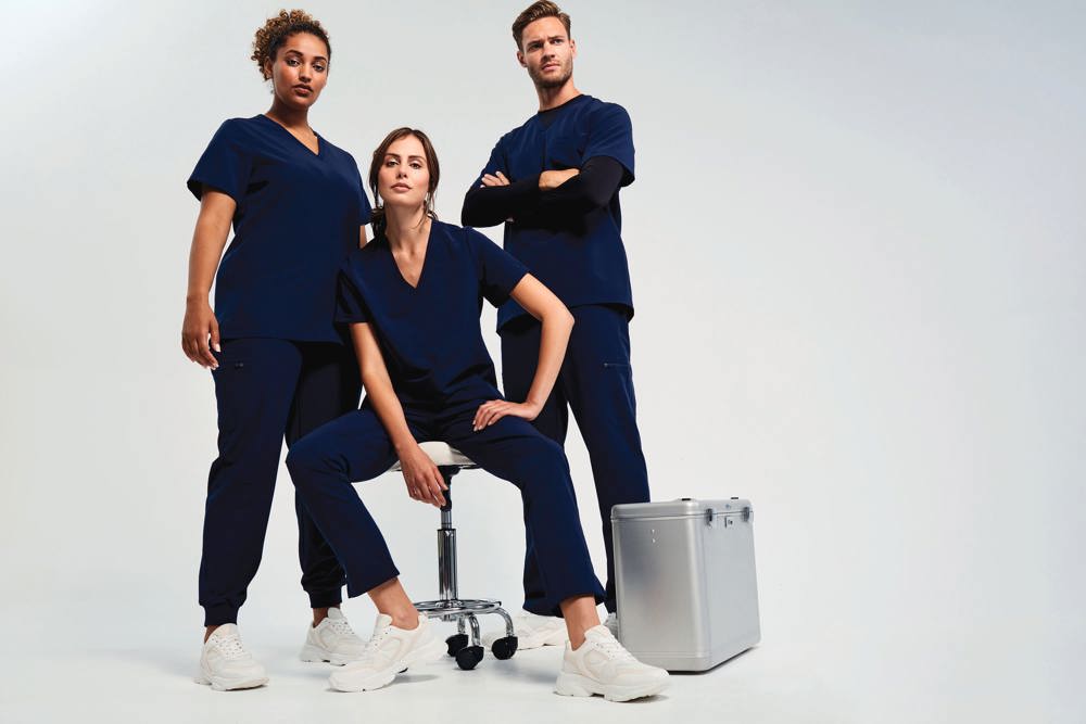 NN200 - Stretch tuniek met korte mouwen voor heren