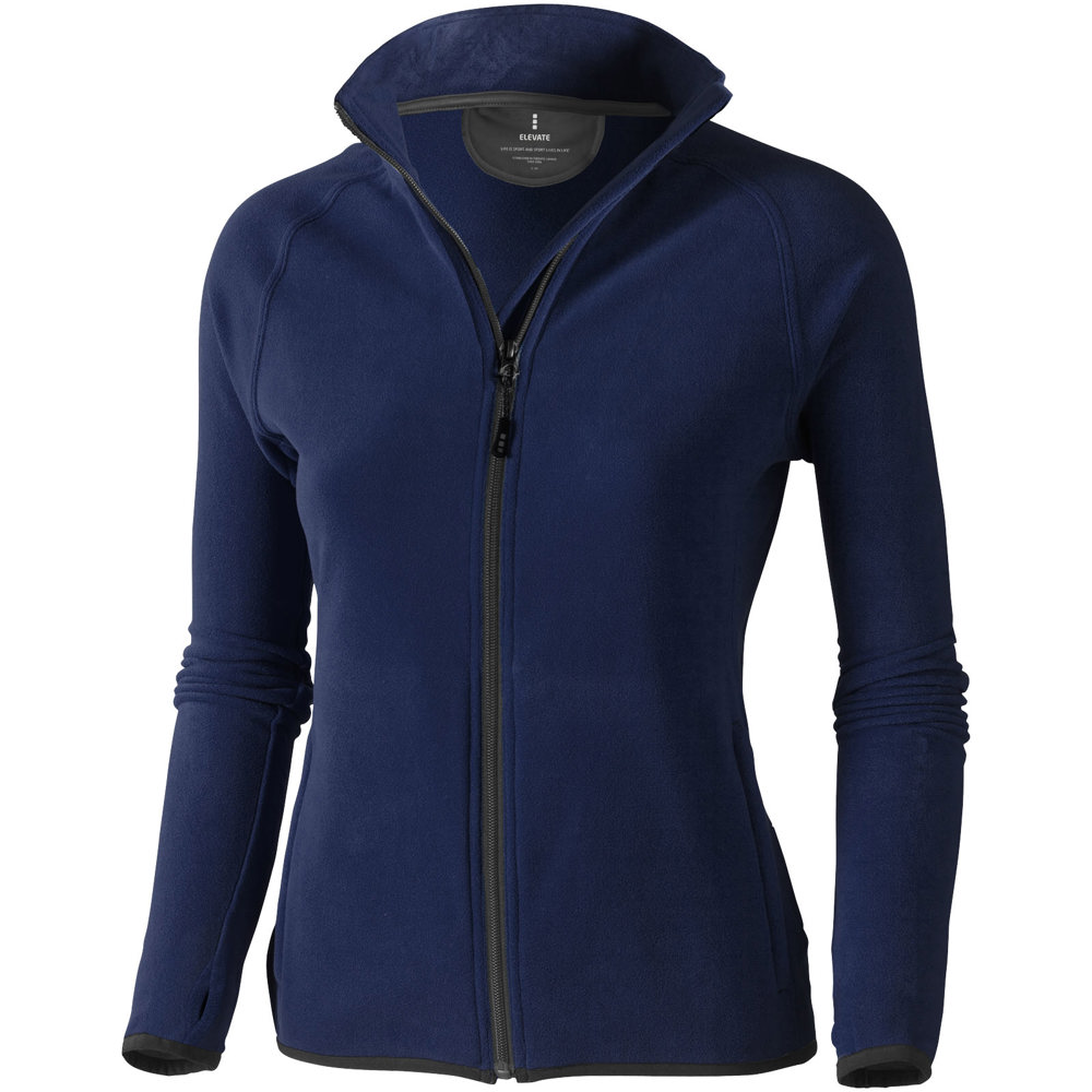 Brossard fleece dames jas met ritssluiting - Marineblauw