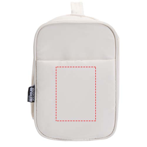 Puffer GRS gerecycleerde ophangbare canvas toilettas 8L