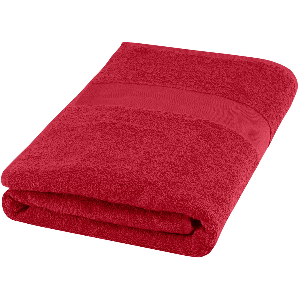 Amelia handdoek 70 x 140 cm van 450 g/m² katoen - Rood