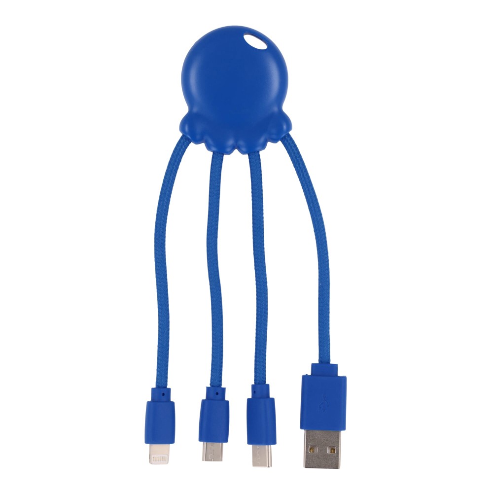 2087 | Xoopar Eco Octopus Oplaadkabel - blauw