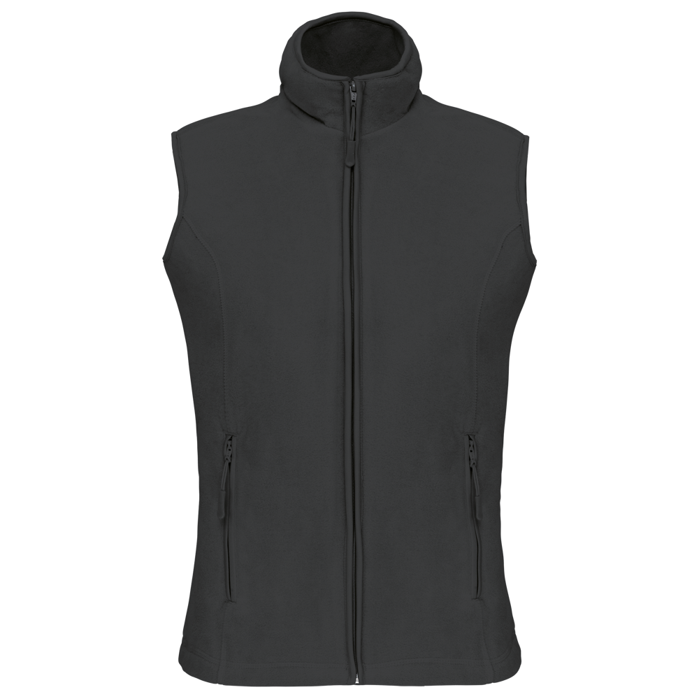 - Bodywarmer van microfleece dames - Dark Grey