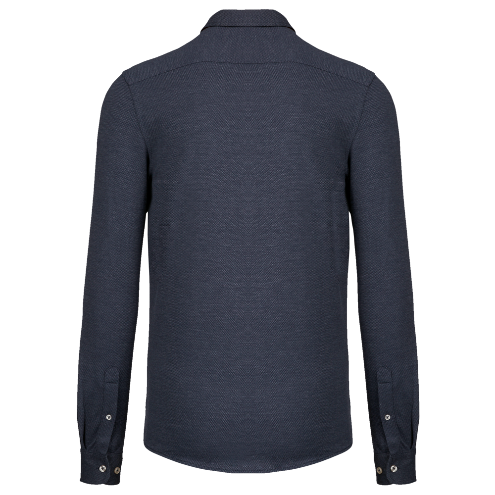 K507 - Jacquard overhemd lange mouwen
