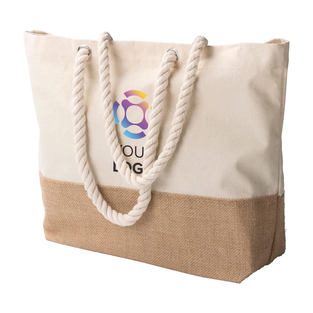 Boodschappentas Diego | Katoen 280 g/m² | Jute bodem