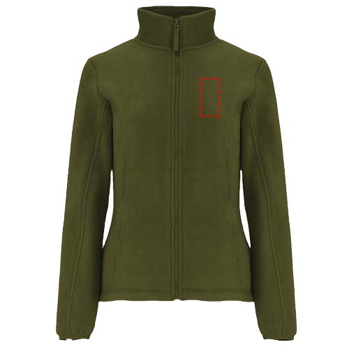 Artic fleece damesjack met volledige rits