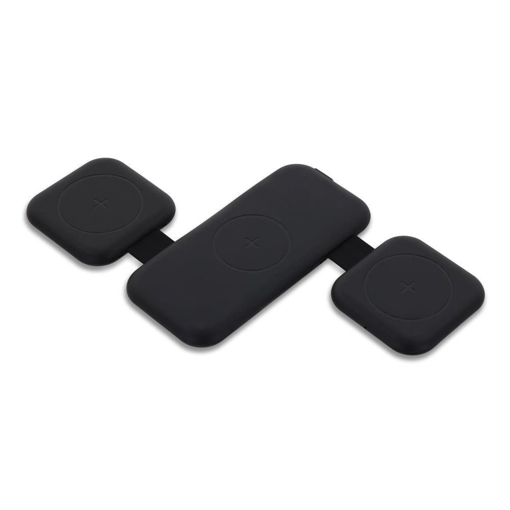 3188 | Xoopar Trafold 3 Wireless charger 15W - Zwart